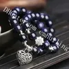 10 Adet 10mm Sparkly Mavi Kumtaşı Boncuk Tibet Gümüş Aşk Kalp Charm Kolye Elastik Streç Bilezik sevgililer Günü Hediyesi için Erkek kadın