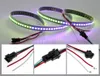 DC5V individually addressable ws2812b led strip light white black PCB 144 pixels smart RGB 2812 led tape ribbon waterproof IP67