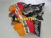 Motorcykel Fairing Kit för Honda VFR800RR VFR 800RR 1998 2000 2001 VFR800 98 99 00 01 Red Orange Black Fairings Set