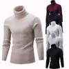 NIBESSER Uomo Autunno Inverno Caldo maglione a collo alto Uomo Basic Slim maglioni lavorati a maglia 2018 Casual Slim Fit Pullover Top maschili