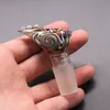 Narguilés Accessoires 14.4mm 18.8mm Bol en verre coloré pour Bong Pipe Piece Slide Male Bubbler