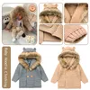 Maglioni alla moda invernali per cardigan per neonati Giacche a maglia per neonati con cappuccio in autunno Vestiti a maniche lunghe per bambini con orso di cartone animato