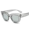 New Fashion Women Cat Eye Solglasögon Matt Black Brand Designer Cateye Sun Glass för kvinnliga klädglasögon UV4002162366