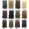 1B 230 2730 super long five clip in hair extensions synthetic hair curly thick 1 piece for full head FZP32481637