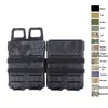 Tactical Airsoft Hunting Vest Tillbehör Box Holster Set Molle Mag Clip 5.56 Snabb magmagasin påse no06-102