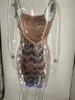Parti Gökkuşağı Renkli Canlı Pullu Yaz Seks Clubwear Mini'nin loli Tüp Elbise Holografik Tüp Elbise Clubwear vestidos Naylon Spandex