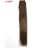 100GPCS 16Quot24quot Maszyna Made Remy Hair Weft Tkaving 100 Human Hair Extensons Prosty naturalny jedwabny nieklips Hairs4391855