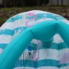 Flamingo-Muster-Pool-Schwimmkörper für Sommerschwimmen, kreativer aufblasbarer Slipper, schwimmende Reihe, wasserdicht, geräumige Wasserhalterungen, große Fläche, 37 x y x