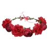 Vendita calda Imitazione rosa Corona di fiori della sposa Ornamenti per la testa dei bambini Ghirlande di fiori artificiali di lavoro manuale Ghirlande
