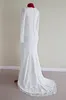 Mermaid Lace Modest Wedding Dresses With Long Sleeves Vintage Lace Country Western Simple Boho Bridal Gowns Custom Made