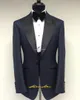 衣装Homme Mariage 2019ピークラペルワンボタンマン新郎のフォーマルウェアウェディングスーツ男性のためのウェディングスーツTurno Branco 3個