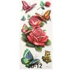 Sexy Red Rose 3d Temporary Tattoo Body Art Flash Tattoo Stickers Waterproof Henna Tatoo Selfie Fake Tattoo Sticker