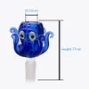 Herb Slide 14mm 18mm Glass Bowls Color blue green Octopus animal heady bowl thick ash catcher Smoking for bongs Dab Rig