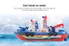 Electric Boat Children Marine Rescue Toys Fire Boat Children Electric Toy High Speed ​​Navigation Nonremote Warship Kids Gift7808952