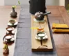 Plateau de tasse de thé en métal de forme carrée et ronde, feuille de fleur, plateau de thé Oolong, tapis de tasse de thé vert, plaque isolante F01 10 pièces/lot