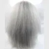 Ombre Nero T Grigio Parrucca Sintetica Diritta Crespa Diritta Parte Centrale Nera Donna039 Parrucca Lunga Capelli Sintetici22322706328025