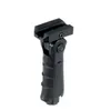 Foregrip frontal com trilho picatinny dobrável tático de 5 posições ergonômico com cavidade de armazenamento preto