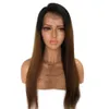 360 full lace human hair wigs Pre Plucked 150% Density Brazilian Remy Hair ombre color T 1B/4 straight human hair Wig