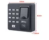 CDT FingerPrint Access Control Machine X6 med knappsats Fingeravtryckskanner för RFID Door Access Control System med 10st RFID Keyfobs
