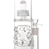 20inch thick glass bong Hookahs Dumbbell water bongs with 75mm honeycomb perforate and birdcage perc pipe tall 20inches 12 ice-catches