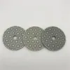 3 steg polerplatta 3 tum (80 mm) för granit marmor Artifical Stone Circle Polering Wheel Sander Disc Abrasive Pad Dry eller Wet 3 st / parti