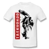 Vente en gros Homme 100% coton Taekwondo Kick Tee Shirts Homme O-Neck Blue Shorts T-Shirt à vendre S-6XL Brithday Tee Shirts