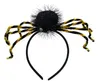 Skräck Halloween 3D Spider Hårband Djävulen Pannband Tjej Vuxen Dress Up Rekvisita Fest Hår Accessoarer Dekoration Favors kostym cosplay Rekvisita