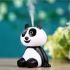 Tecknad panda luftfuktare 120ml kontors skrivbord mini arom diffusor aromaterapi ultraljud luftrenare ledd USB tecknad panda luftfuktare