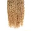 Curly Micro Beads None Remy Nano Ring Links Human Hair Extensions 10quot 26quot 10gs 200g Natural Colors3558001