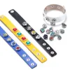 Fashion 50pcs/lot Mix Many Rhinestone Styles Metal Clasps Charm 18mm Snap Button Bracelet For Women DIY Jewelry gifts