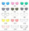 Квадратные металлические многоугольники солнцезащитные очки для женщин и мужчин Винтажные прохладный солнцезащитные очки красочные линзы UV400 15 цветов
