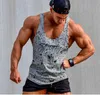 Nieuwe Tank Tops Mouwloze Vest Top Undershirt Casual Fitness Mens Casual Print Bodybuilding Rood Grijs Zwart