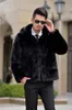 2018 Cappotto in pelliccia sintetica maschile nero marrone grigio capispalla casual sciolto Cappotto invernale da uomo caldo all'aperto moda marea abbigliamento abbigliamento