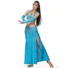 Costume de danse du ventre 2 pièces/Costume soutien-gorge jupe 2018 nouveauté vêtements de danse du ventre ensemble de Costume Oriental