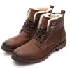 Marque hommes chaussures automne hiver hommes bottes mode Vintage Style mâle moto chaussures haute coupe hommes chaussures décontractées