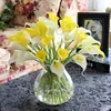 32CM Lenth Mini Calla Lily Bride Bouquet Artificial Flower 10 Color for Home Wedding Decor