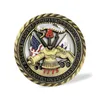 Gratis leverans US Army Core Values ​​Gold Plated Commemorative Challenge Coin Collection Art Present Drop