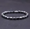 DIY Einfache Schwarz Silber Farbe Perlen Elastische Charme Armbänder Für Frauen Männer Fashion Party Decor Schmuck