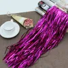 Pary DIY Dekoracja Metaliczna Folia Laserowa Fringe Tinsel Wedding Decor Decor Curtain Tassel Garlands Tło QW8691