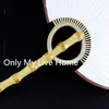 Винтажные ручные вентиляторы традиционные ремесло бамбуковые ручка китайский вентилятор декоративные DIY рисовые фанаты фанатов для свадьбы художественные программы живописи