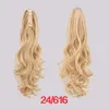 Whole New Fashion Synthetic Claw Ponytail Clip In On Hair Extension Wavy Curly Style Hair Pieces 16 Colors Ponytails shi3974948