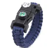 Corda SOS LED Sobrevivência Pulseira Para Homens De Acampamento Ao Ar Livre de Resgate De Emergência Homens Paracord Pulseira