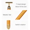 Beleza face skin care tool pro em slimming rosto 24k Gold elevador barra vibração massageador facial energia vibração bar6736190