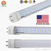 ABD Stok Bi-Pin T8 LED Tüpler Işık 28W Çift Sıralar SMD2835 4ft 1200mm LED Floresan Tüp Lambası Soğuk Beyaz AC85-265V 22W Tek Satır G13 Tip B Dükkan Işık Garaj Otomatik Gövde