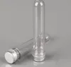 Tube PET transparent de test de sel de bain de masque de 40 ml avec capuchon en aluminium, 40cc, tube cosmétique en plastique transparent avec joint sensible à la pression GLO
