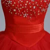 Red Baot Neck Sukienka Ślubna 2018 Nowe Koronki Suknie Ślubne Koreański Styl Plus Rozmiar Vestido De Novia Vintage Real Photo Custom