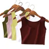 5pcs/lot Free Shipping With E pack Sexy Women Tight Tops Tanks Sleevess U Neck Tees Camis Soild Colourful Cotton Vest Grop Tops