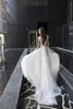 3D Floral Appliques Robe De Mariée Tiers Plage Dos Nu Profond V Sheer Cou Robe De Novia Une Ligne Avec Sash Dentelle Robes De Mariée