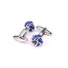 Hyx Luxury Shirt Blue Knot Cuffer Link For Mens Brand Brand Boutons Cuff Sinks de haute qualité Abotoaduras Jewelry1547297