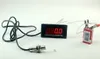 Freeshipping Digital LED Punch Tachometer RPM Speed Panel Meter 4 digit 9999RPM Tacho Gauge + Hall Proximity Sensor + magnet 12v 24v car